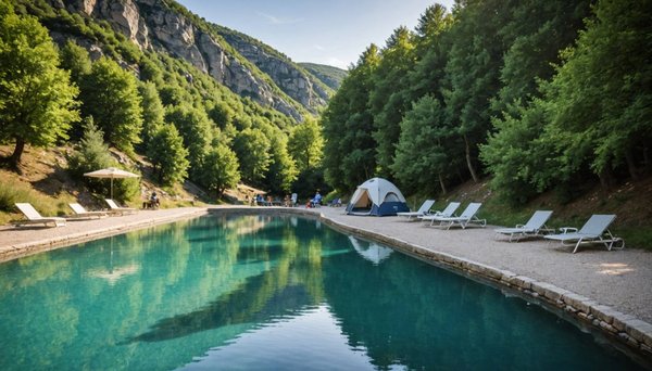 Camping avec piscine en ardèche : détente et nature au bord de la rivière